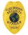 police badge Allied Universal Security Officer gold badge with blue text. Style # 2-c13