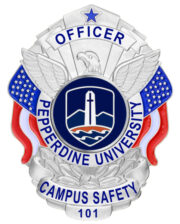 custom police badges Pepperdine University police Officer Silver Badge. Style # 1-A10