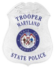 Trooper State Police badge a close-up of a police badge