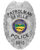 Patrolman Seville Police Silver badge with Black text. Style 2-c10-2