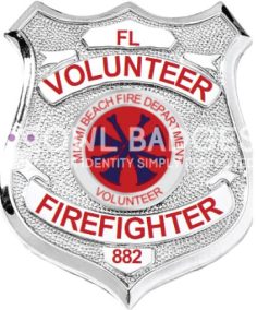 Shield Badge Popular 13-F19-3 7 13 f19 3 volunteer
