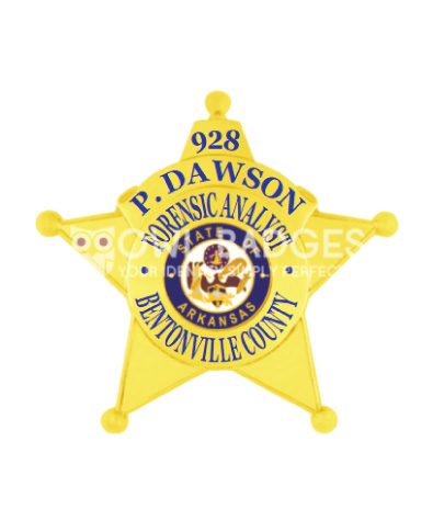 5 Point Star Badge Round Edges view 2