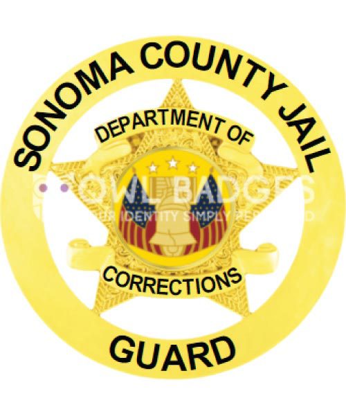 5 Point Star Badge in Circle 19-A1 view 2