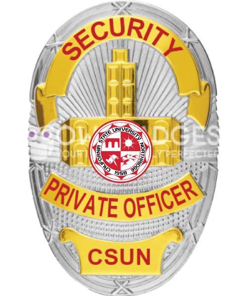 security badges a security badge with text and logo