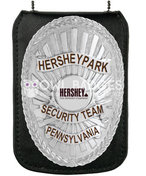 security badge holder a close-up of a badge