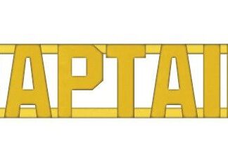 CAPTAIN Collar Pin - Gold 1