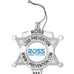 6 Pointed Star Air Freshener Badge 17-B1-AF view 1