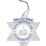 6 Point Star Air Freshener Badge 18-A1-AF view 1