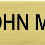 Name Tag 1 Text Line-Logo Name Badge view 1