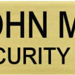 Name Tag 2 Text Line-Logo Name Badge view 1