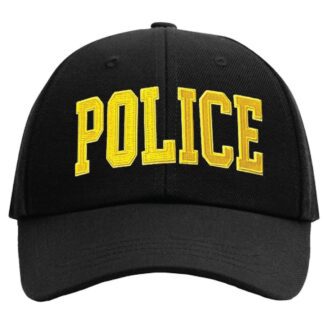 Hat with Police ID - Black 1