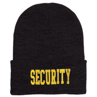 Long Beanie w/ SECURITY ID - Black 1
