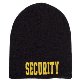 Short Beanie w/ SECURITY ID - Black 1