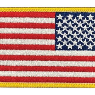 American Flag 3"x2" Reverse - Gold 1