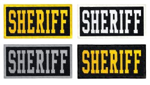 Sheriff ID Patch, 4 x 2 for sheriff's offices