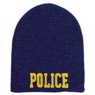 Short Beanie w/ POLICE ID - Navy 1