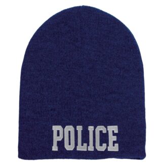 Short Beanie w/ POLICE ID - Navy 3