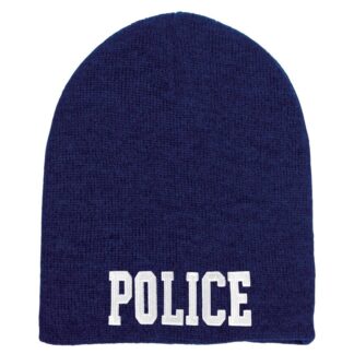 Short Beanie w/ POLICE ID - Navy 2
