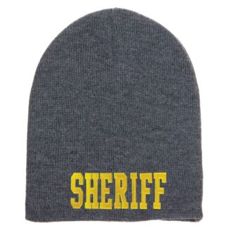 Short Beanie w/ SHERIFF ID - Grey 1