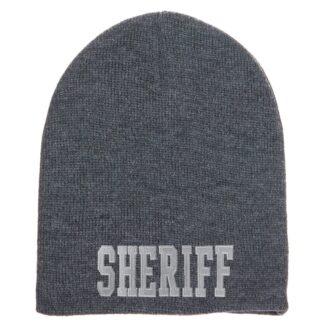 Short Beanie w/ SHERIFF ID - Grey 3