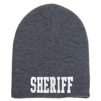 Short Beanie w/ SHERIFF ID - Grey 2