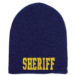 Short Beanie w/ SHERIFF ID - Navy 1
