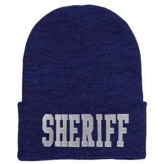 Long Beanie w/ SHERIFF ID - Navy 3