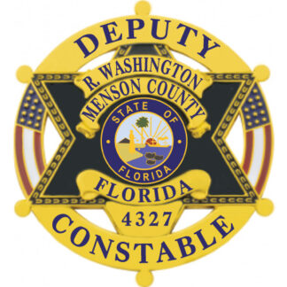 6 Point Star Badge Circle Banner