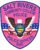 sewn patches salt rivers community college police officer a pink patch with a white and blue emblem