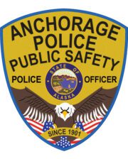Patches and embroidery anchorage police public safety police officer patch a yellow shield with a yellow and black logo