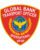 sewable patches Global bank Transport officer patches a red shield with a globe and a bird