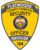 Custom patches and embroidery county Hospital security officer patch a yellow shield with a blue circle and a blue circle with a white text