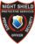 Embroidered patches for clothes night shield protective services security officer patch a black and white shield with a gold shield and red and blue text