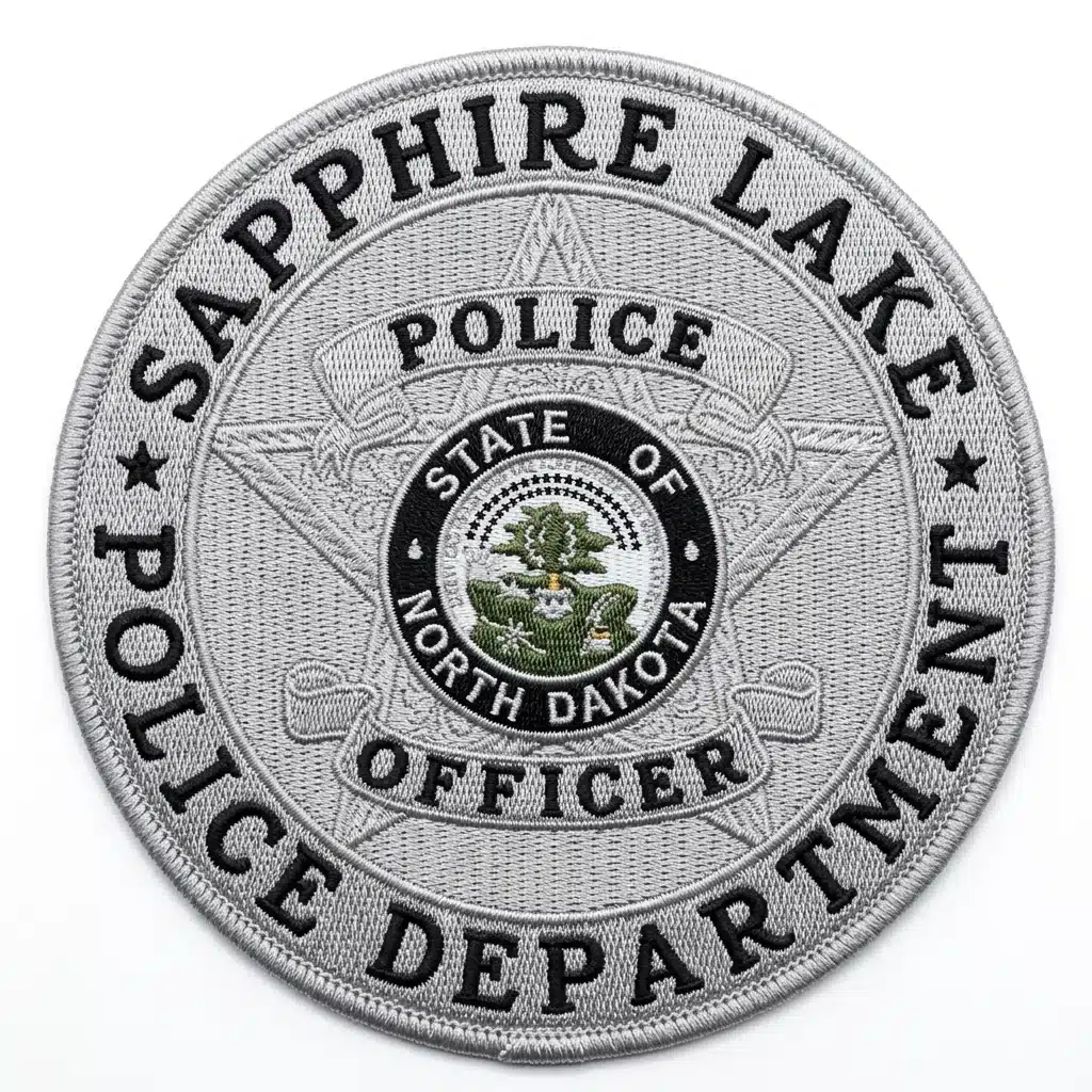 5 Point Star Police Badge Patch S19-A1B