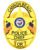 police badge Cannon Beach Police Chief gold badge with black text and center start. Style # 27-a1