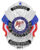 Nypd badges New Mexico Mounted patrol Trooper silver badge with a flag and eagle. Style # 1-A10R