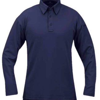 Owl Premium Polo Shirt Long Sleeve - Navy 1
