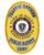 police badge town of Balley Massachusetts a yellow badge with a blue circle and text