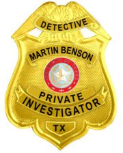 Detective badge private a gold badge with text on it