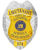 police badge Town of Platssburg Schools Lieutenant Silver badge with blue text. Style # 3C11-13G2