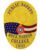 police badge Rock Harbor College gold badge a yellow badge with blue text and a bird