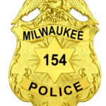 Classic Shield Badge with Eagle Top, 6 Pointed Star Center, 3 Text Panels, Laurel Edge view 1