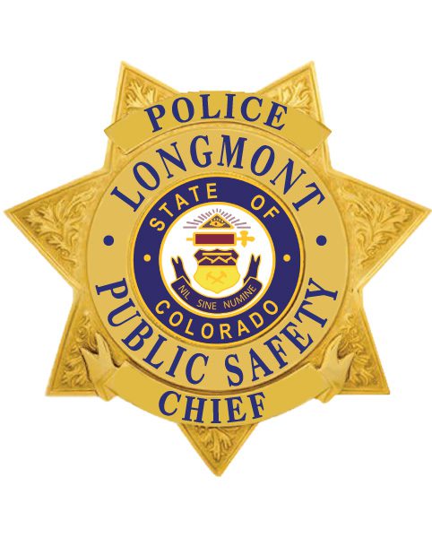 badge police officer Longmont public safety chief