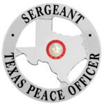 Texas Peace Officer Badge, 2 Text Panels view 1