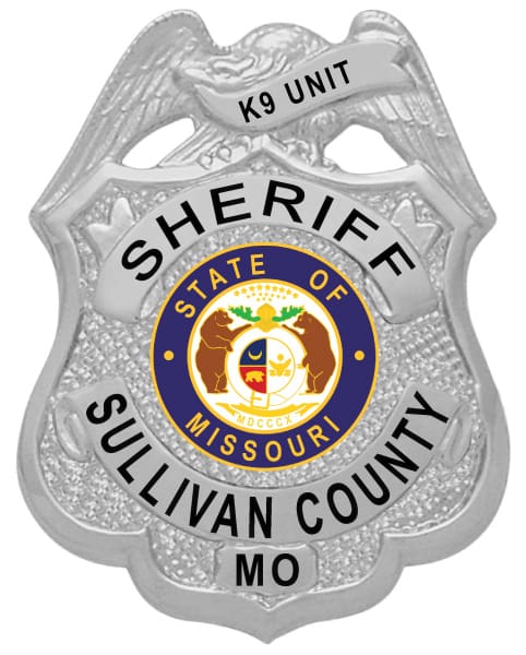 Badge Sheriff k9 Unit a close-up of a sheriff badge