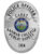 Police officer cadet badge Sanmar College Public Safety Cadet silver badge with black text and Iowa center seal. Style # 5-d11