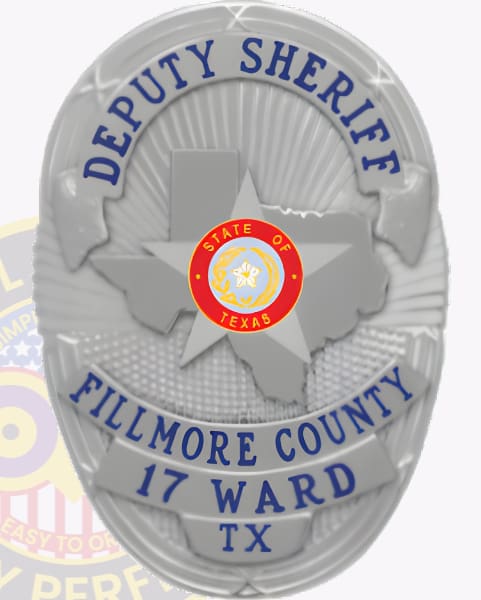 Texas Police Badges 3 Texas police badges silver gold fillmore