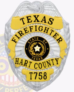 Texas police badges firefighter badge