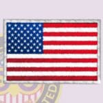 American Flag Patch AF1-A view 1