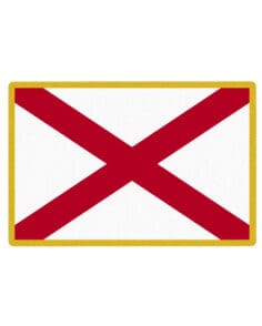 Alabama state flag patch